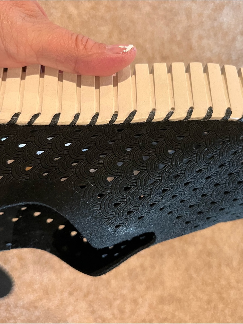 Tommy Bahama Black Perforated Slip-On Shoe - Picture 4 of 5